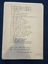 8 John lennon Erotic Lithograph/print Signed Numbered Rare Beatles