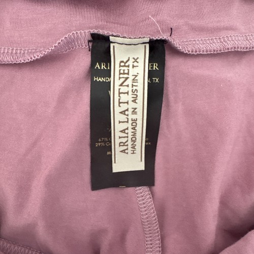 NWT ARIA LATTNER Aria Jumpsuit Cuffed Ankle Lavender Size Medium - Picture 6 of 7