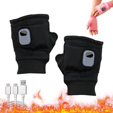 Heated Gloves, Waterproof Water and Electricity Heating Warm Gloves C7T4