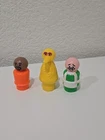 Vintage Fisher Price Little People Sesame Street HOOPER GORDON BIG BIRD figures