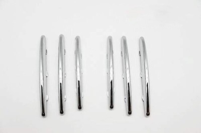ABS Plastics Chrome Front Grille Hood Vent Molding Trim Fin Bar Covers for Me...
