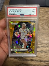2024 Panini Prizm WNBA Rickea Jackson #6/10 Gold Ice Prizm RC Rookie #60