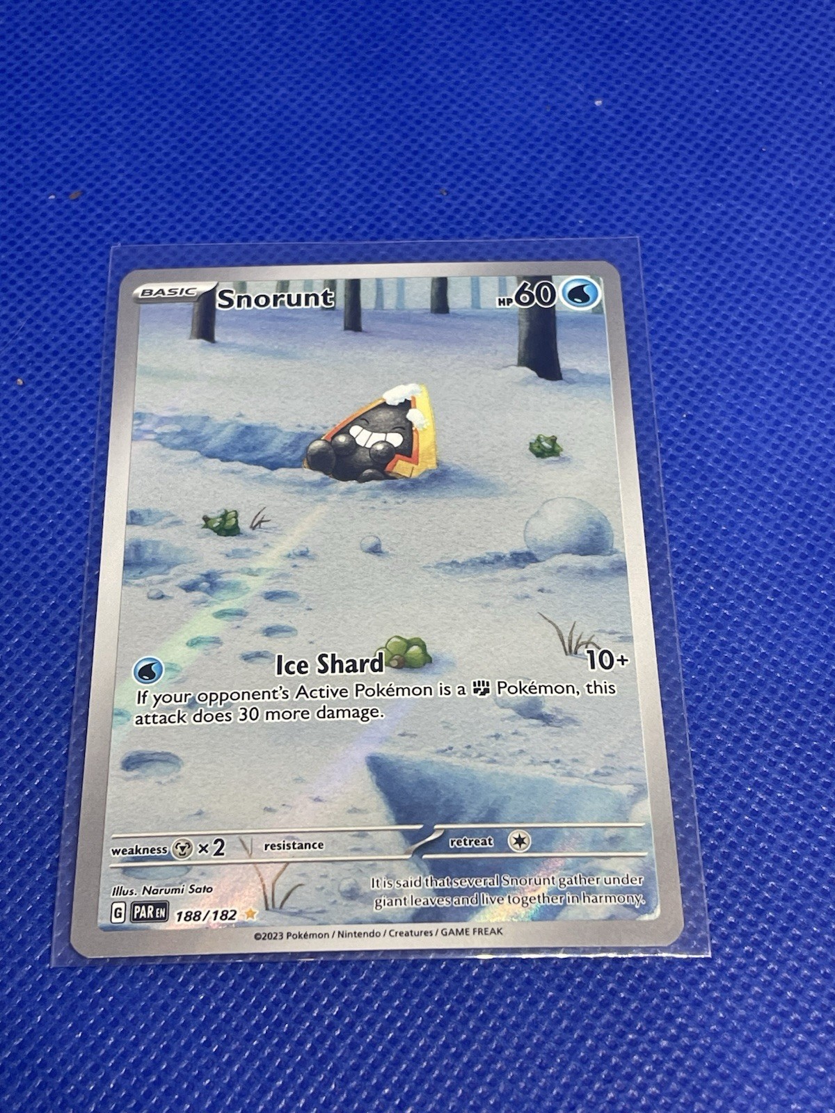 Snorunt Illustration Rare Sv04: Paradox Rift 188/182