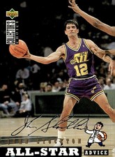 1994-95 Collector's Choice #196 John Stockton Silver Signature