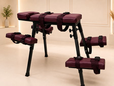 Maroon head rest bench, Spanking Portable Bench, BDSM Bench