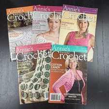 Lot Of 5 Vintage Annie's Crochet Newsletters Magazines 2006