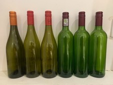 6 Empty Wine Glass Bottles With Screw Caps Wine Making Craft Home Brew Etc