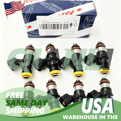#ad 0280158821 8PCS High Impedance Fuel Injectors For Bosch 210lb 2200cc EV14 NEW $113.81