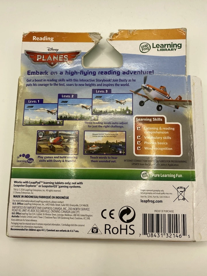 LeapFrog Disney: Planes Interactive Storybook for LeapPad Tablets - Image 2 of 2