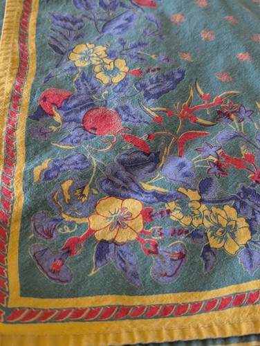 VINTAGE Williams-Sonoma French Provence Country Rectangular Tablecloth 90" x 70" - Picture 3 of 14