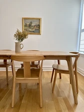 New Magnus Dining Table From IconByDesign Mid Century Modern Style, 71-91in