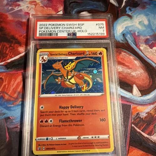 PSA 7 Pokemon Special Delivery Charizard SWSH075 Promo Pop 697