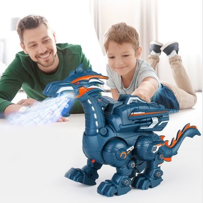 Electric Mechanical Dinosaur Toy With Sound Light Walking Toy Gifts For Boys