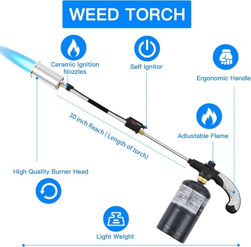 800,000 BTU Heavy Duty Propane Torch with Extendable Arm - Picture 5 of 9