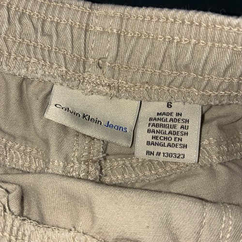 Calvin Klein Boys Size 5 Khaki Pants With Elastic Leg Bottom NWT - Picture 4 of 4