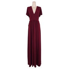 NWT Anthropologie BHLDN Mendoza Dress Burgundy Red Sz 8