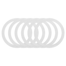 uxcell 6 Pcs Magnetic Adapter Ring, Universal Wireless Charger White