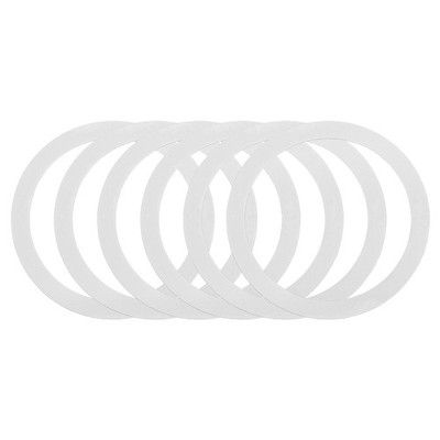 uxcell 6 Pcs Magnetic Adapter Ring, Universal Wireless Charger White 