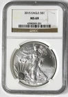 2015 American Silver Eagle - NGC MS69 - Brown Label !!