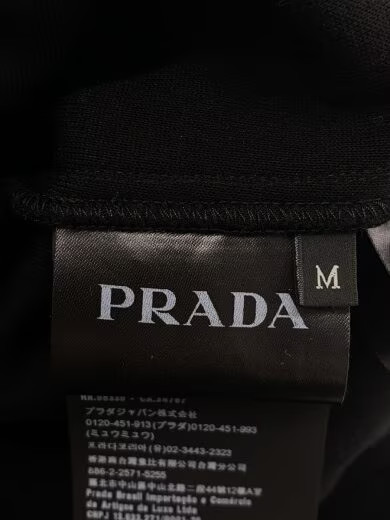 PRADA/Studded Front Logo Zip Hoodie/M/Cotton/Silver/UJL02A S221 10AT thumbnail 4