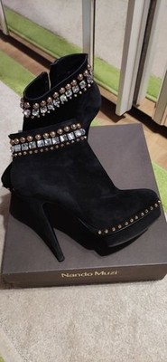 Women Nando Muzi Boots Black Suede 38