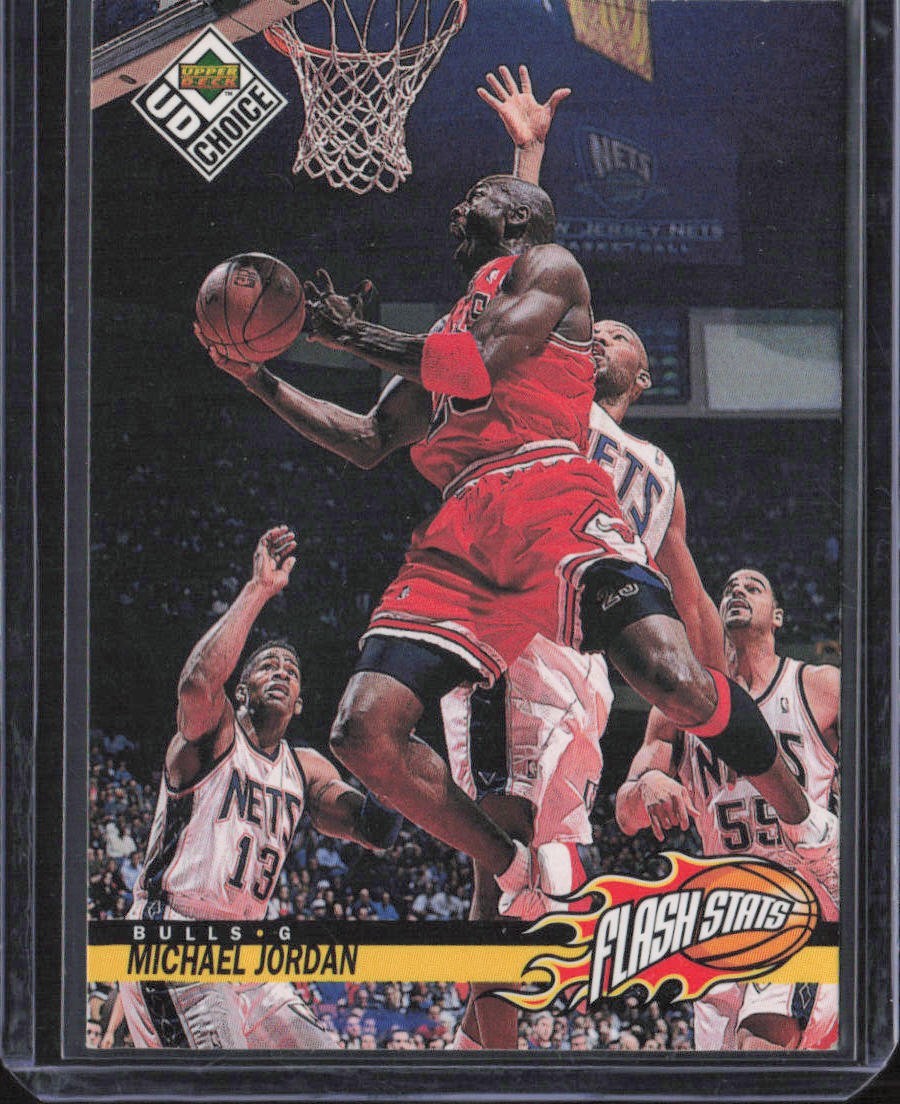 1998-99 Upper Deck UD Choice - Flash Stats Michael Jordan #159