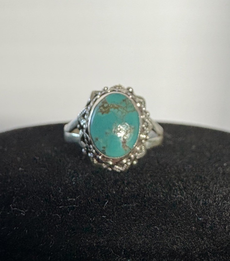 Turquoise Adjustable Ring - image 6