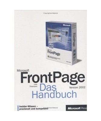 Microsoft Frontpage 2002. Das Handbuch, Uwe Thiemann