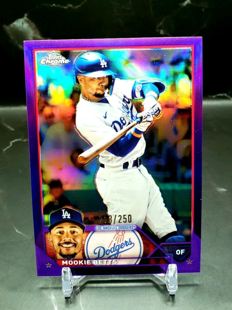 2023 Topps Chrome Mookie Betts #150 Purple Refractor /250