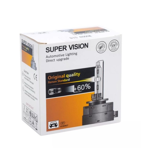 Super Vision Automotive Lighting Direct Upgrade D1S Xenon Bulb 6000K 35W 2 pack - Picture 2 of 10