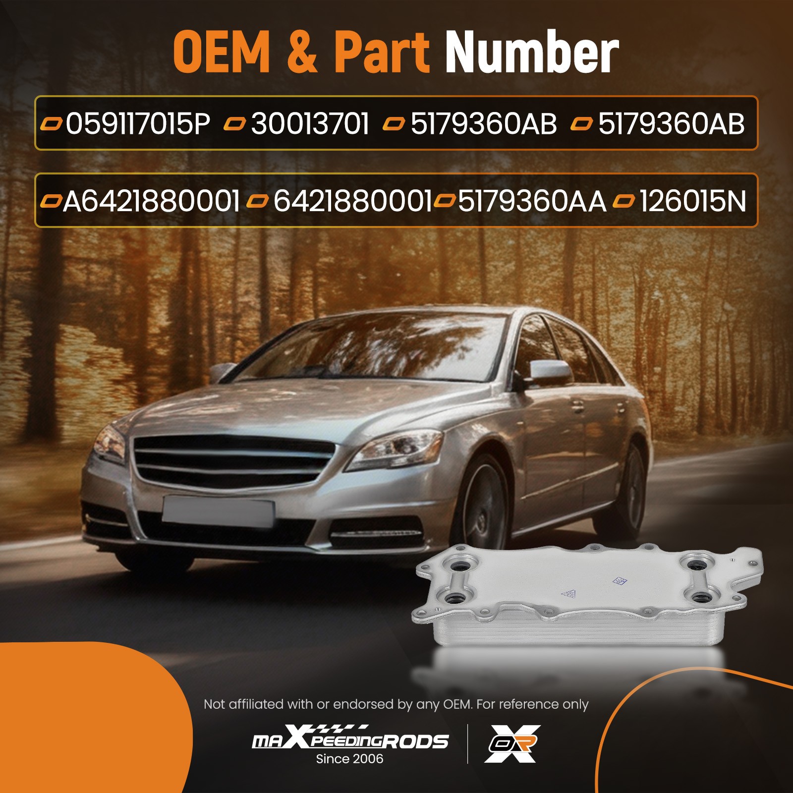 Refroidisseur d'huile Mercedes E-Klasse et G-Klasse performance premium - 3
