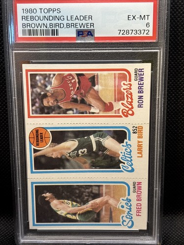 Fred Brown / Larry Bird / Ron Brewer #31 / 198 / 228 1980 Topps card