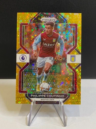 2022-23 Panini Prizm EPL PHILIPPE COUTINHO 10/10 Gold Breakaway Prizm SP #272