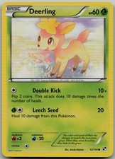 Deerling 13/114 Common Black and White LP Pokemon Card