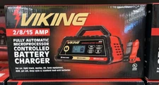VIKING 2/8/15A Automatic Microprocessor Controlled Battery Charger