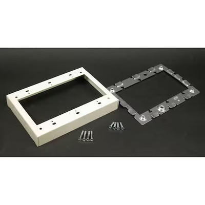 Wiremold V5751-3 Three Gang Extensn Adapter Fitting, Ivory