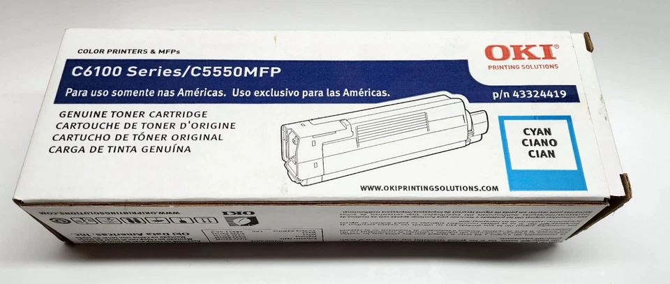 Tóner YAN serie Oki 050-1543 p/n 43324419 C6100/C5550MFP NUEVO, ¡ENVÍO GRATUITO! Foto 2 de 4