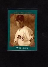 1992 Leaf Studio # BC-8 Will Clark Heritage series Pack Fresh Centered A66