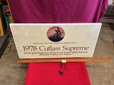 1978 Oldsmobile Cutlass Metal Dealership Sign Original 1978 Oldsmobile Cutlass Metal Dealership Sign Original