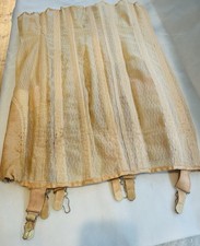 Vintage 1930s 1940s Lace Up Corset Garter Girdle Boned Pin Up Shapewear