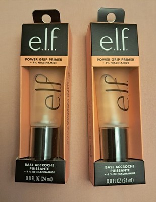 Lot of 2  e.l.f.  Power Grip Primer  + 4% Niacinamide 0.8 fl oz