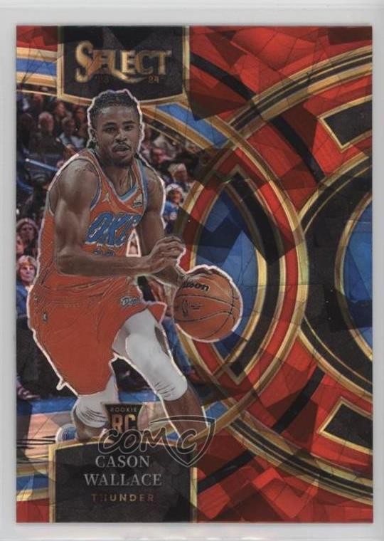 2023 Select Premier Level Red Cracked Ice Prizm Cason Wallace #103 Rookie RC 8p7