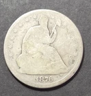 1876-CC Liberty Seated Half Dollar, AG