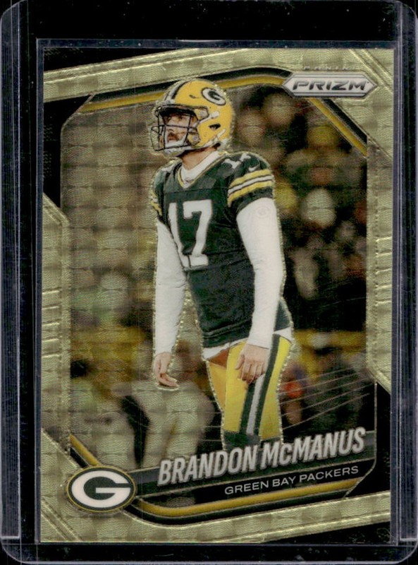 2025 Panini Prizm Brandon McManus Gold Vinyl #/5 Packers