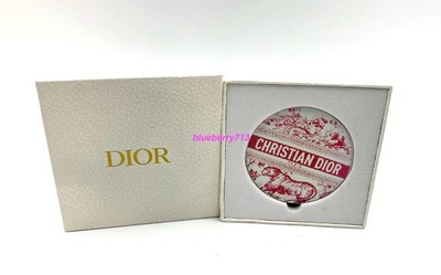D ior  Cosmetic Beauty Makeup Compact Double Face Mirror ~ Pink Tiger