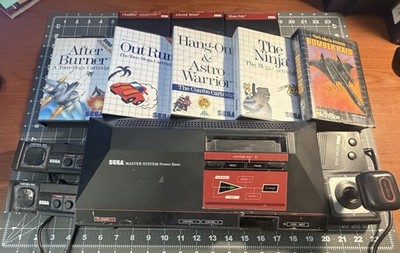 SEGA Master System + 2 Controllers + Control Stick + 8 Games BUNDLE (WORKING)