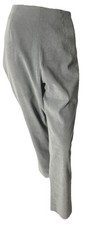 HALSTON Lifestyle Women Green Gray High Rise Straight Leg Lined Pants Size 18