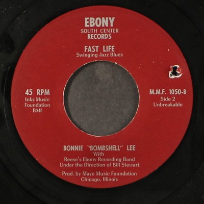 Bonnie Lee : My Man´S Coming Home / Fast Life Ebenholz 7 '' Einzel 45 RPM