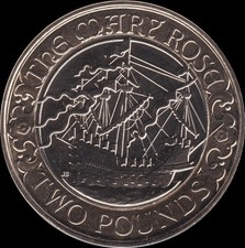 2011 Mary Rose £2 Two Pound Coin Circulated