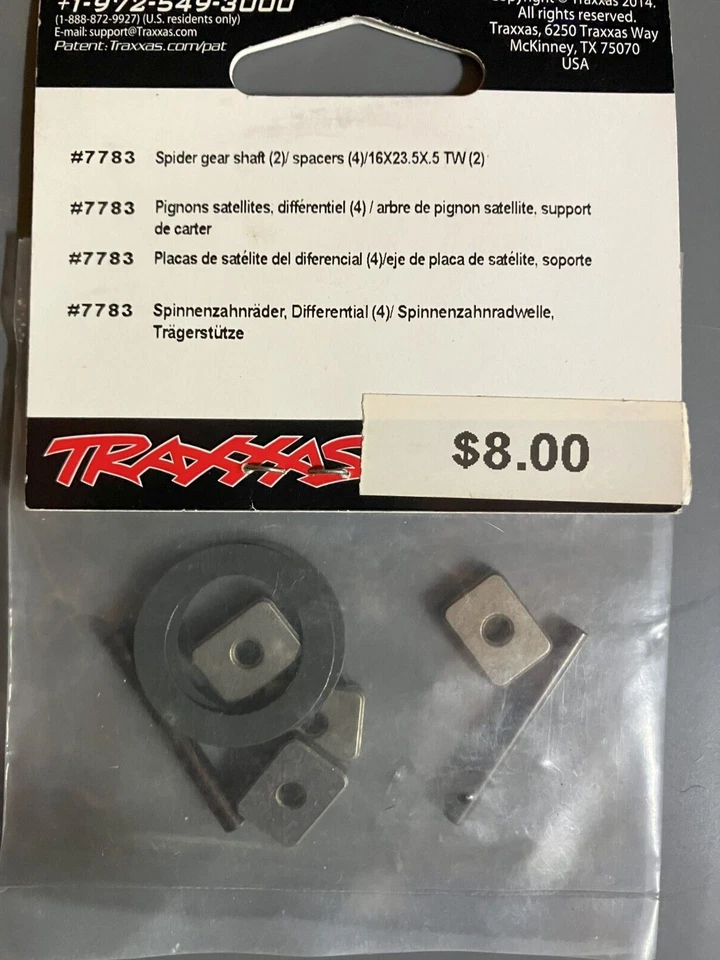 Traxxas X-Maxx 7783 Spider Gear Shaft & 7789 Rebuild Kit Slipper Clutch Steel Di - Image 3 of 4